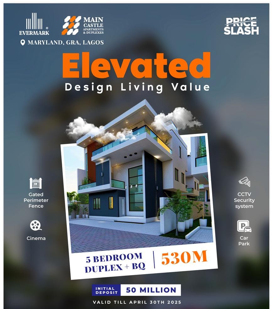 5 bedroom duplex at main castle, ikeja