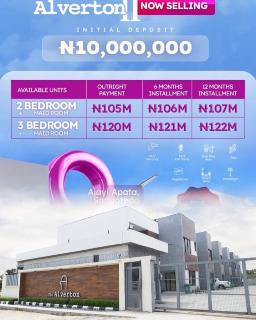 Pay and pack in terrace duplex in Sangotedo